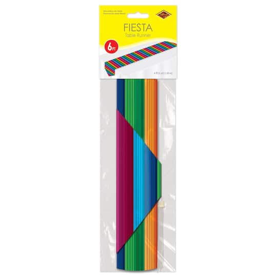 Beistle 6ft. Printed Paper Fiesta Table Runners, 2ct.